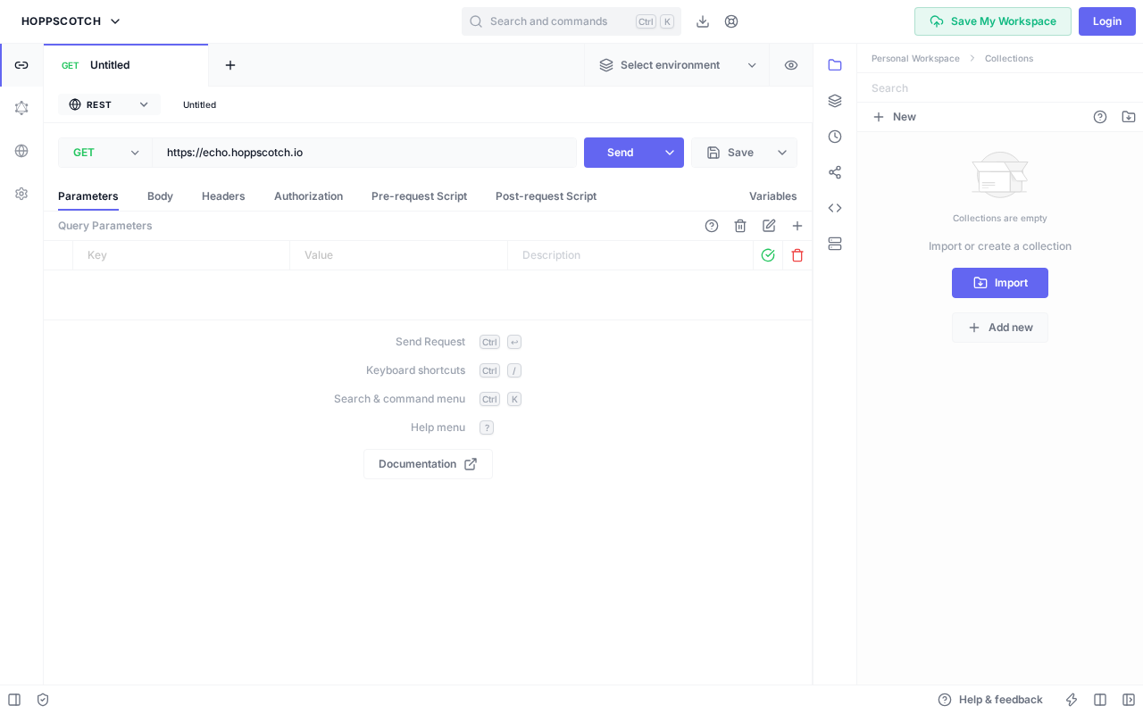 Screenshot of Hoppscotch